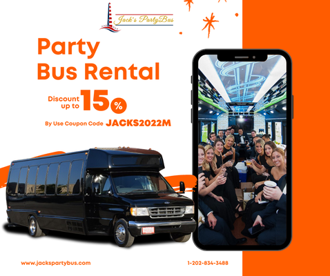 Jack's Party Buses! - Connecting Cities, Connecting People Nationwide
Suppose You need a party bus for different parties. In that case, tours, winery events, groups, Party trips, weddings, Bachelorette Parties, Jack’s Party Bus will provide you with the perfect Party buses solution to the right place at the right time. Jack's Party Buses! - Connecting Cities, Connecting People Nationwide
Suppose You need a party bus for different parties. In that case, tours, winery events, groups, Party trips, weddings, Bachelorette Parties, Jack’s Party Bus will provide you with the perfect Party buses solution to the right place at the right time.