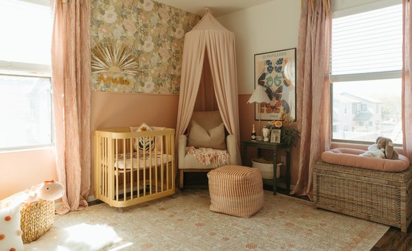 Baby Girl Nursery - This darling furnishing design was created to feel like a fairytale. We used varying hues of pink in different textures to create the final vision. Baby Girl Nursery - This darling furnishing design was created to feel like a fairytale. We used varying hues of pink in different textures to create the final vision.