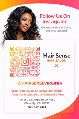Join Our Insta Family - Check out our portfolio, client makeovers, and tips! Follow us on Instagram: @hairsensevirginia