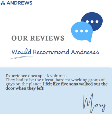 Some recent reviews. - Please take a moment to see what our customers say about us!
