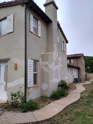 Exterior paint and stucco repair - Stucco remodel and repaint in 2021 Exterior paint and stucco repair - Stucco remodel and repaint in 2021