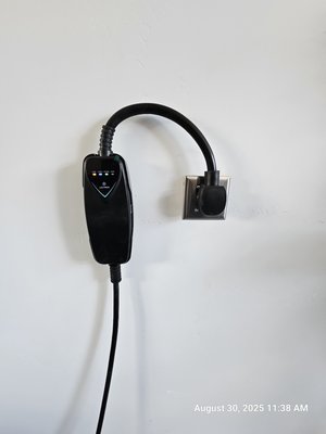 EV Charger Outlet - We installed a 30AMP EV outlet for the clients new car! EV Charger Outlet - We installed a 30AMP EV outlet for the clients new car!