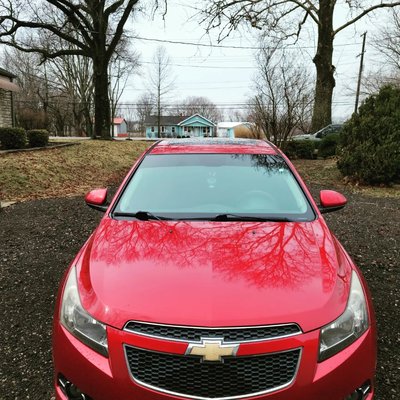 2012 Chevy Cruz - Full Tint 20% Ceramic Film - Visor Strip - This person called me and I got them immediately. I told them about the upgraded films that I carry. they chose to go with one and I had them in and out in a little over an hour. call or text for more information 2012 Chevy Cruz - Full Tint 20% Ceramic Film - Visor Strip - This person called me and I got them immediately. I told them about the upgraded films that I carry. they chose to go with one and I had them in and out in a little over an hour. call or text for more information