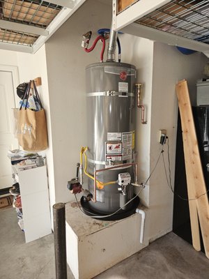 Water Heater Replacement - Project Update: Water Heater Replacement

We recently completed a water heater replacement for a customer whose existing unit had reached the end of its lifespan, with issues including leakage and failure to heat properly. After evaluating the options, the customer chose to install a new 50-gallon Rheem water heater.

Here's a breakdown of the work we performed:

Installation of a 50-Gallon Rheem Water Heater: We upgraded the system to a reliable and efficient model.

Gas Line Reconfiguration: This included adding a gas drip leg, gas valve, and gas supply line for safety and optimal function.

Hot Water Recirculation Line Reconfiguration: We installed a hose bib for draining the water heater and updated the water supply lines.

T&P Line Reconfiguration: Adjusted the temperature and pressure relief line for improved safety.

After installation, we thoroughly tested all water lines, gas lines, and the new water heater. Everything is operating smoothly with no leaks. The customer now has a dependable hot water solution in place!

#plumbingrepair #evansplumbingandsewerinc #plumbingservices #evans #plumbing #WaterLeakRepair #plumber #leakdetection #waterrepair #waterheater #waterheaterinstallation #WaterHeaterServices #WaterHeaterReplacement #emergencyplumber #waterheaterinstall #waterleak #gasrepair #waterheaterrepair #waterheatermaintenance #emergencyplumbing
