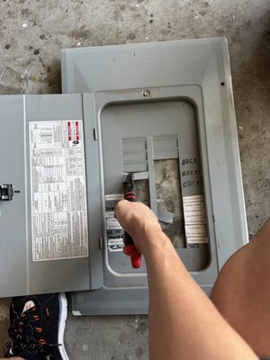 Garage Electrical Upgrade for Woodworking Tools - Client was experiencing frequent breaker trips when running a table saw together with a dust vacuum in the garage. The existing circuit was not able to handle the load from both tools operating at the same time.
I inspected the electrical panel and installed three new breakers, including a dedicated breaker for a new outlet to support the woodworking equipment. A new outlet was installed and connected to its own circuit to provide more stable power for the tools.
After the upgrade, the table saw and dust vacuum can run together without tripping the breaker.
In the next phase of the project, we plan to install two additional dedicated circuits on different sides of the garage so the client can safely power more woodworking machines as the workshop grows. Garage Electrical Upgrade for Woodworking Tools - Client was experiencing frequent breaker trips when running a table saw together with a dust vacuum in the garage. The existing circuit was not able to handle the load from both tools operating at the same time.
I inspected the electrical panel and installed three new breakers, including a dedicated breaker for a new outlet to support the woodworking equipment. A new outlet was installed and connected to its own circuit to provide more stable power for the tools.
After the upgrade, the table saw and dust vacuum can run together without tripping the breaker.
In the next phase of the project, we plan to install two additional dedicated circuits on different sides of the garage so the client can safely power more woodworking machines as the workshop grows.