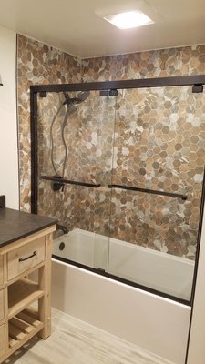 Bathroom remodel - Let's have fun creating the bathroom you want !!!
New shower ? Want a seating area, no problem, dual shower heads? Rain head ?
Let's Go!!! Lets get after it! Call us now!!! Bathroom remodel - Let's have fun creating the bathroom you want !!!
New shower ? Want a seating area, no problem, dual shower heads? Rain head ?
Let's Go!!! Lets get after it! Call us now!!!