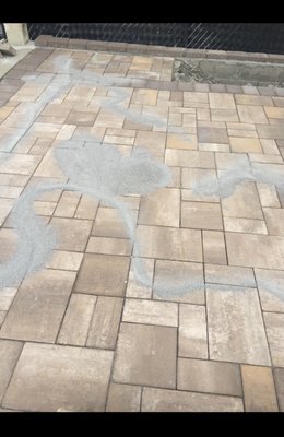 Pavers - This client want new paver in his back yard and envision Contractors gave this client a fresh new look.