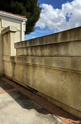 Home Exterior Cleaning - This is an example of a stucco and a vinyl siding soft wash! The before and after results came out looking great. I offer many different surfaces I can clean and offer discounts too!
