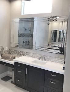 Custom Mirrors - GCS Glass & Mirror fabricates custom mirrors for Long Island homes and businesses: vanity and bathroom mirrors, full-length and dressing mirrors, home-gym walls, and in-house steel-framed mirrors, today's hottest look. Each is templated to exact size and finished with beveled or polished edges, with backlit and custom drill-out options. The right mirror brightens and visually expands any Merrick, Bellmore, or Hamptons room. Built in-house, installed locally, and backed by a lifetime craftsmanship warranty. Custom Mirrors - GCS Glass & Mirror fabricates custom mirrors for Long Island homes and businesses: vanity and bathroom mirrors, full-length and dressing mirrors, home-gym walls, and in-house steel-framed mirrors, today's hottest look. Each is templated to exact size and finished with beveled or polished edges, with backlit and custom drill-out options. The right mirror brightens and visually expands any Merrick, Bellmore, or Hamptons room. Built in-house, installed locally, and backed by a lifetime craftsmanship warranty.