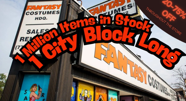 ONE CITY BLOCK LONG! - At our costume shop in Chicago, we have the largest selection of costumes, wigs, rentals, latex masks, makeup and more.
Are you looking for that one kids Halloween costume? Looking for those last pieces to add to your cosplay costume? We have everything from quality latex halloween masks to vintage costumes in store. Our Chicago costume store is over a city block long! 20-75% Off Throughout The Store during the Holiday Season! ONE CITY BLOCK LONG! - At our costume shop in Chicago, we have the largest selection of costumes, wigs, rentals, latex masks, makeup and more.
Are you looking for that one kids Halloween costume? Looking for those last pieces to add to your cosplay costume? We have everything from quality latex halloween masks to vintage costumes in store. Our Chicago costume store is over a city block long! 20-75% Off Throughout The Store during the Holiday Season!