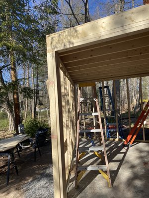 Small two floor addition.. - This is a small shed foundation attached to the house two story shed.. Small two floor addition.. - This is a small shed foundation attached to the house two story shed..