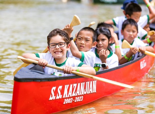 Canoeing - During this popular daily event, campers climb into canoes and set sail in the Arroyo Casting Pond. Campers participate in various marine activities including: fishing, relay- races, capture the flag, a massive marine obstacle course, and much more. Camp Adventurewood is proud to be the only day-camp in Pasadena with a canoeing program!