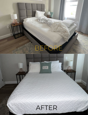 Air BNB/Rental Cleaning - AirBNB/Rental cleaning is removing dust and dirt from surfaces, such as floors and countertops to ensure cleanliness for following guests. All high traffic areas are sanitized and disinfected to guarantee the safety of all guests. Toilets, bathtubs, and shower are all cleaned and prepped for the following guests. Dishes are washed and laundry is washed on the highest heat setting possible.