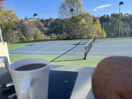 Tennis Lifestyle - Trendy gear, Scenic Beverly Hills Tennis Court, Tennis Vibes