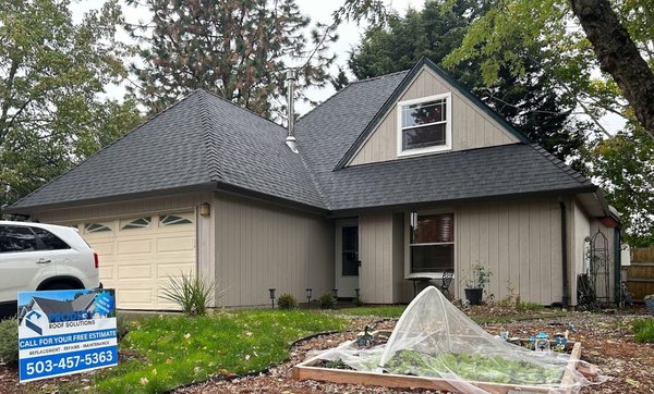Reroof Project - Replaced existing 2 layers of shingles with new Certainteed Landmark Shingles in the color - Moire Black Reroof Project - Replaced existing 2 layers of shingles with new Certainteed Landmark Shingles in the color - Moire Black