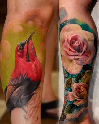 Realism - Artistic tattoo's are great, but sometimes you might be looking for that little extra. Thats where realism comes in. Take your tattoo idea up a notch with hyper realism!