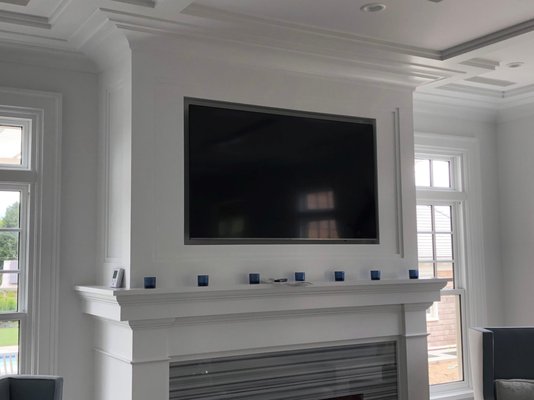 Hamptons Home - This full home installation in the Hamptons includes multiple surround sound rooms and an incredible home theater. We had to be a little crafty with some of the speaker locations because of the lack of floor space.