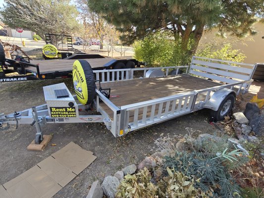 Light Weight Aluminum ATV Trailer - 🌟 Serving Albuquerque and all surrounding areas 🌟🌐
🔍 Requirements:
* ✔ Valid US driver's license
* ✔ Current registration for the towing vehicle
* ✔ Current Insurance for the towing vehicle
* ✔ Age 25 or older
* 💳 $100 security deposit (refundable upon the return of equipment in good condition)
* 💳 Credit card on file
💲 Pricing: 7x14 Utility Trailer / ATV Trailer:
* 🕒 24 hours: $65
7x14 Utility Trailer / ATV Trailer:
* 🚛 Max Payload: 2000 lbs
* 🛑 Straps included
* 🔧 Jack, spare, and four-way lug wrench provided
🔒 Rent with Confidence! Your adventure begins with Trailer Rental ABQ. Light Weight Aluminum ATV Trailer - 🌟 Serving Albuquerque and all surrounding areas 🌟🌐
🔍 Requirements:
* ✔ Valid US driver's license
* ✔ Current registration for the towing vehicle
* ✔ Current Insurance for the towing vehicle
* ✔ Age 25 or older
* 💳 $100 security deposit (refundable upon the return of equipment in good condition)
* 💳 Credit card on file
💲 Pricing: 7x14 Utility Trailer / ATV Trailer:
* 🕒 24 hours: $65
7x14 Utility Trailer / ATV Trailer:
* 🚛 Max Payload: 2000 lbs
* 🛑 Straps included
* 🔧 Jack, spare, and four-way lug wrench provided
🔒 Rent with Confidence! Your adventure begins with Trailer Rental ABQ.