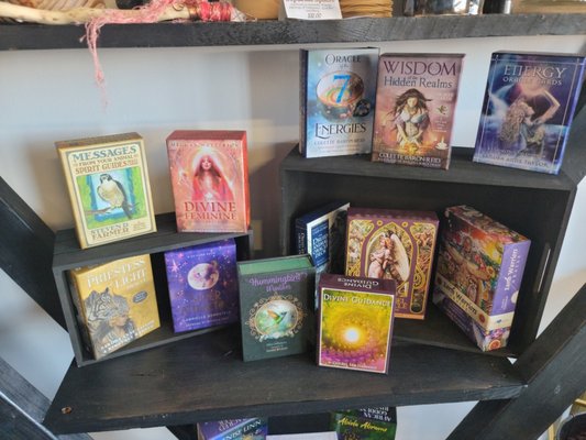 Tarot & Oracle Decks - We offer a verity of Tarot and Oracle Decks allowing you to open the boxes to see the books included so you can find the one that is right for you. We also cleanse the shop twice a day ensuring that you are safe in opening any of the boxes. Tarot & Oracle Decks - We offer a verity of Tarot and Oracle Decks allowing you to open the boxes to see the books included so you can find the one that is right for you. We also cleanse the shop twice a day ensuring that you are safe in opening any of the boxes.