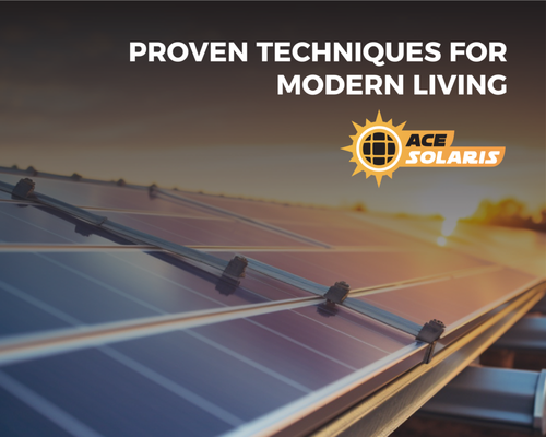 Save With Ace Solaris - Ensuring your rooftop is fortified and reliable, Ace Solaris stands ready to equip your dwelling with vital solar technology, powering up your living space. Our skilled roofing professionals are on hand to set the stage for your renewable energy adventure. With our comprehensive solar solutions, rest assured, you're in capable hands.
Services: Solar Panel Repair, Residential Solar Installation, Commercial Solar Installation, Solar Panel Installation Save With Ace Solaris - Ensuring your rooftop is fortified and reliable, Ace Solaris stands ready to equip your dwelling with vital solar technology, powering up your living space. Our skilled roofing professionals are on hand to set the stage for your renewable energy adventure. With our comprehensive solar solutions, rest assured, you're in capable hands.
Services: Solar Panel Repair, Residential Solar Installation, Commercial Solar Installation, Solar Panel Installation