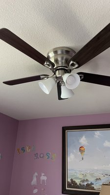 Ceiling fan installation - Taking down the old fan and assembling and installation of new Ceiling Fan.