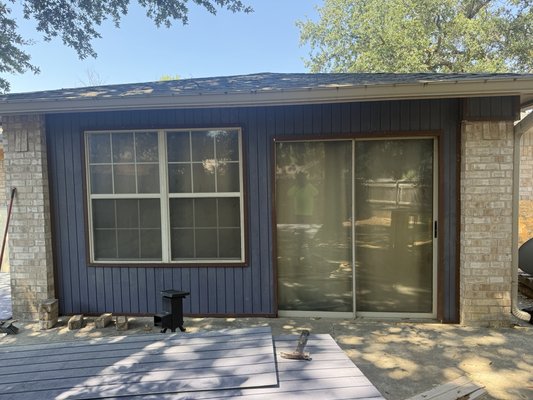 Exterior siding - This is an ongoing project. complete siding removal and install I have over ten years experience installing any kind of siding please call me if you want the job done right