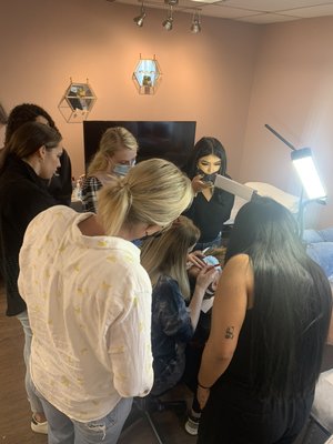 Eyelash Extensions Training - Voguish Lash has the reputation of high quality standards and offers in-depth courses from beginning to advanced lash techniques and knowledge. We emphasize in safety application without damaging the natural lashes. We are confident that you will be well prepared for your lash career with strong lashing skills. Eyelash Extensions Training - Voguish Lash has the reputation of high quality standards and offers in-depth courses from beginning to advanced lash techniques and knowledge. We emphasize in safety application without damaging the natural lashes. We are confident that you will be well prepared for your lash career with strong lashing skills.