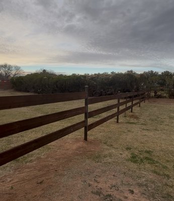 Farm style fence and gates - This customer wanted a farm style fence and gates. We use 3 x 3 posts with Horse channel for the 2 x 8 small enough gaps so the cows don’t get stuck Farm style fence and gates - This customer wanted a farm style fence and gates. We use 3 x 3 posts with Horse channel for the 2 x 8 small enough gaps so the cows don’t get stuck