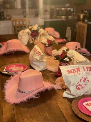 Cowgirl Disco Bachelorette Weekend - This Cowgirl Disco Bachelorette Weekend was full of bold style and custom details. From the shirts and bags to the cozies, every piece was thoughtfully designed to match the theme. Get all the fun details from this unforgettable getaway → https://chelseyhuffdesign.com/blog/cowgirl-disco-weekend/