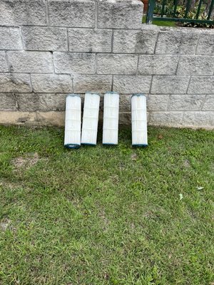 Filter Clean - Filter clean with power washer Filter Clean - Filter clean with power washer