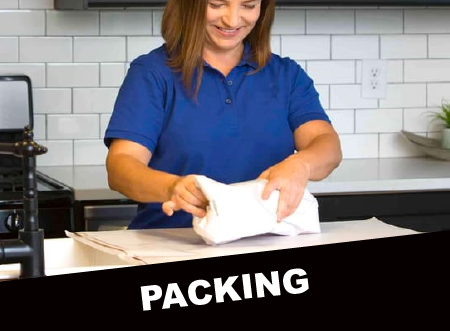 Packing & Unpacking - PacWest provides professional packing and unpacking services. We carry a variety of packing supplies including standard boxes, shrink wrap, fillers, and moving tape. Add extra protection with special use boxes -- TV boxes, wardrobe boxes, dish packs, and more.