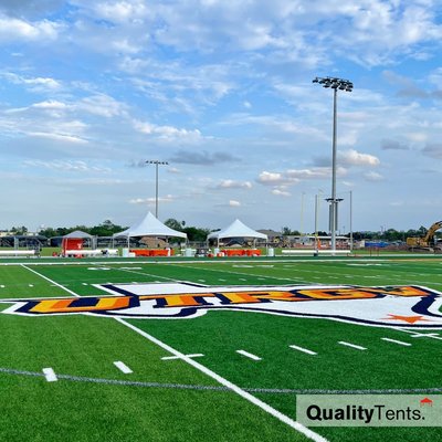 UTRGV Athletics - Quality Tents proudly supported UTRGV Athletics throughout October, providing high-peak and frame tents for multiple events. Here’s a look at some of the events.