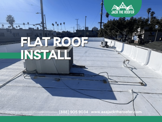 Polyglass | Commercial Flat Roof Install - This is a commercial flat roof. We finish this project from A-Z in 5 days including 2 inspections by the city. 10 years warranty for labor and 20 years of manufacture for a material called polyfresko by polyglass.