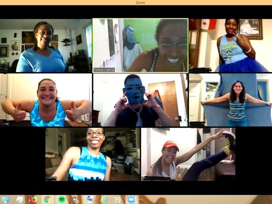 Livestream Zumba - Our Zumba® class is a moderate intensity workout to Caribbean, Latin, African, and other world rhythms, combining all elements of fitness – cardio, muscle conditioning, balance and flexibility, boosted energy and a serious dose of awesome each time you leave class. Movement progressions and modifications make this routine available to all levels, no dance experience necessary. Wear sneakers and comfortable clothes and bring your fun!