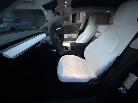 Interior/exterior detailing - This was a Tesla that I detailed inside and out, restored the leather put a conditioner on it as well as a wash and wax Interior/exterior detailing - This was a Tesla that I detailed inside and out, restored the leather put a conditioner on it as well as a wash and wax
