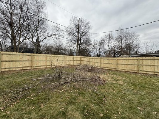 Topsham Spring 2025 Perimeter Fence - The crew and I just completed this perimeter, privacy fence for a client in topsham the last 2 weeks of April! Another one bites the dust! Topsham Spring 2025 Perimeter Fence - The crew and I just completed this perimeter, privacy fence for a client in topsham the last 2 weeks of April! Another one bites the dust!