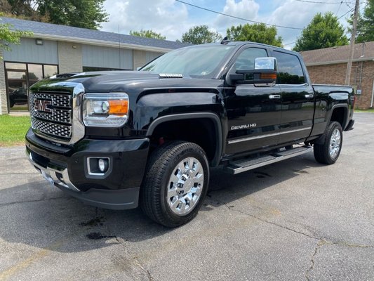 2018 GMC Sierra 2500HD Denali Full Detail - This GMC Sierra received a full detail including the exterior washed and waxed, wheels shined, tires dressed, interior vacuumed, wiped down, steam cleaned, and all leather seats conditioned. We are mobile, so all details are performed directly at your home or work!