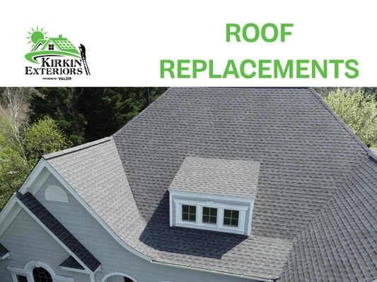 Roof Replacements - Kirkin specializes in roof repairs and replacements. A leaky or damaged roof is not only inconvenient — if left unrepaired, it can cause further structural damage to your home or commercial building. Luckily, the team at Kirkin Exteriors has the solutions and experience to resolve your roofing problems. Based in New Castle, DE and serving clients across the Tri-State area, we are a full-service roofing and exterior contracting company.