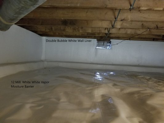 Crawlspace Encapsulation - Before and After photos of customers crawlspace of a full encapsulation