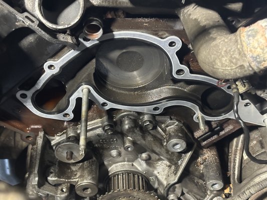Timing Belt and water pump combo - Timing belts a water pumps are critical to the way your motor performs, a stretched belt or timing chain will result in catastrophic failure if the engine. 

This project was on a Toyota Tundra an will give it another 100k miles safely :)