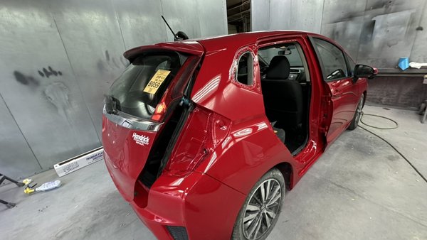 Entire RH quarter panel replacement job - Customer was very happy with out job