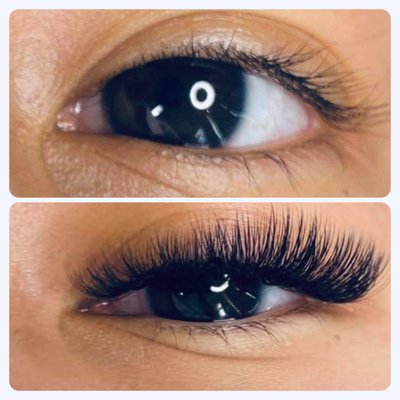 Before & after eyelashes - These are my favorite type of eyelash extensions as they look very real & authentic and they are not heavy on customer's natural lashes. Before & after eyelashes - These are my favorite type of eyelash extensions as they look very real & authentic and they are not heavy on customer's natural lashes.