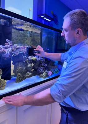 Professional Aquarium Maintenance & Water Filtration - We completed a professional aquarium maintenance service to keep this aquarium clean, healthy, and running at its best. Our service included cleaning the glass and decorations, inspecting equipment, testing and adjusting water parameters, performing a water change, and evaluating the overall health of the fish and aquatic life. Regular maintenance helps maintain water quality, supports a healthy environment, and keeps the aquarium looking beautiful year-round. Professional Aquarium Maintenance & Water Filtration - We completed a professional aquarium maintenance service to keep this aquarium clean, healthy, and running at its best. Our service included cleaning the glass and decorations, inspecting equipment, testing and adjusting water parameters, performing a water change, and evaluating the overall health of the fish and aquatic life. Regular maintenance helps maintain water quality, supports a healthy environment, and keeps the aquarium looking beautiful year-round.