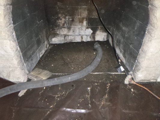 Fireplace Cleanings - Here are some of many fireplace sweeps, cleaning services we have done. showing the process of the service.