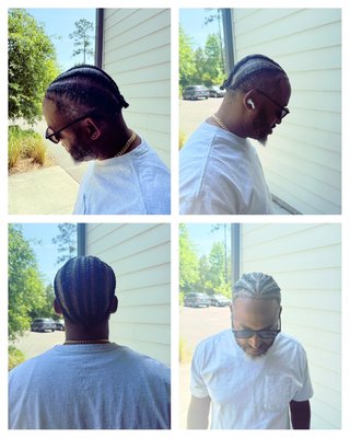 Mens Braiding - At Ash Boss Bundles, our braids and twists services bring artistry and precision to every strand, creating beautiful, long-lasting styles tailored to your unique look. We offer a variety of braid and twist options, from classic box braids and passion twists to intricate cornrows and Senegalese twists. Each style is done with careful attention to detail and scalp care, ensuring a comfortable, secure fit that holds up beautifully. Whether you’re looking for a protective style, added length, or a bold, expressive look, Ash Boss Bundles delivers braids and twists that stand out and keep you looking flawless.