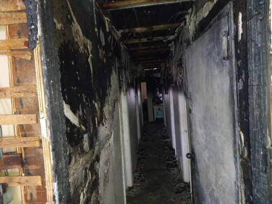 Repainting house strucken by fire - This house had gone through a devastating fire and as a family friend I gave them a discount on our services. Repainting house strucken by fire - This house had gone through a devastating fire and as a family friend I gave them a discount on our services.