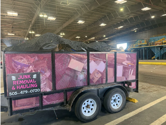 Junk removal - no matter the load - we'll get rid of it Junk removal - no matter the load - we'll get rid of it