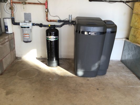 Water Softener System - Our area is known for the hard water, so this customer needed to have a filtration system installed! Our technicians make something functional look great as well. Water Softener System - Our area is known for the hard water, so this customer needed to have a filtration system installed! Our technicians make something functional look great as well.