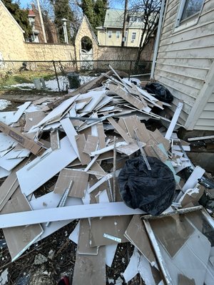 Big remodel in Baltimore. - Big remodel in Baltimore. The crew cleared out all the debris. We also do demo work. Call for a free estimate 410 216-1220