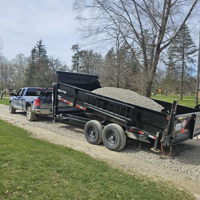 Material Delivery/ Gravel Driveway job - Driveway job